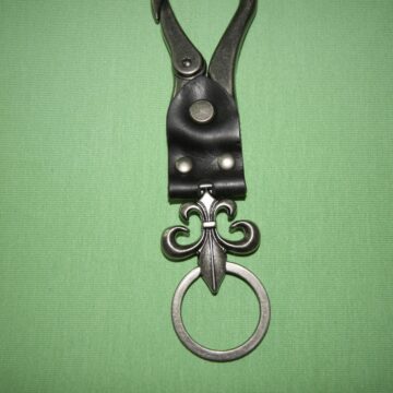 Schlüsselanhänger französische Lilie (Fleur de Lis) mit gut